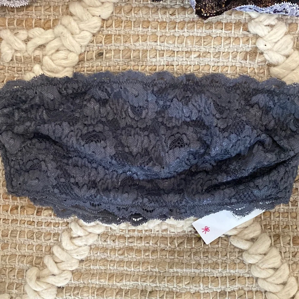 NWT 2 Medium Cosabella Bralette Lace animal print Nude flirty bandeau strapless - Picture 6 of 10